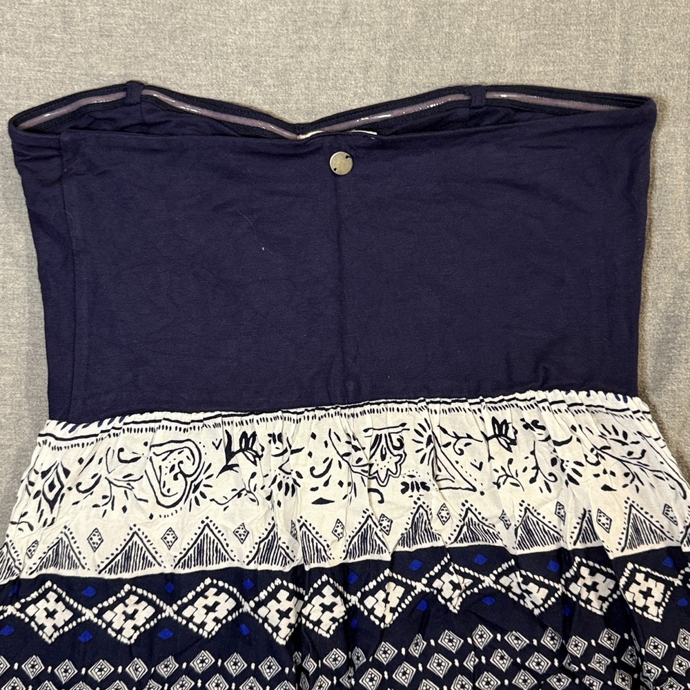 Roxy Dark Blue Ruched Top - Picture 6 of 8